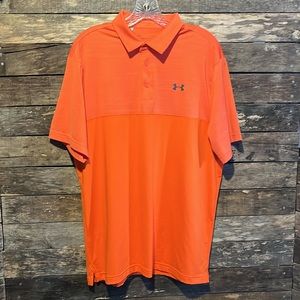 Under Armour Men's Orange Polo Shirt